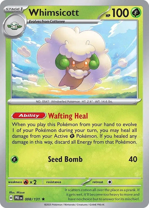 Whimsicott (Prismatic Evolutions) 008/131 Holofoil