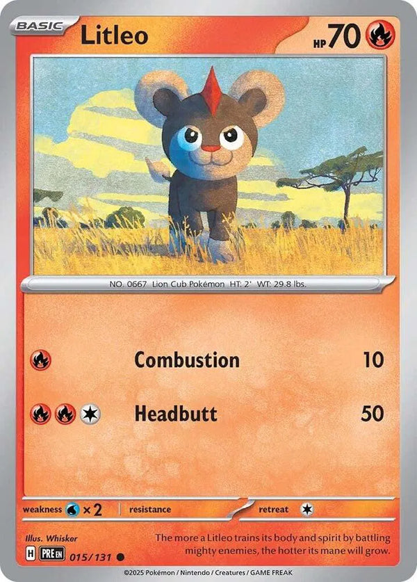 Litleo (Prismatic Evolutions) 015/131 Reverse Holofoil