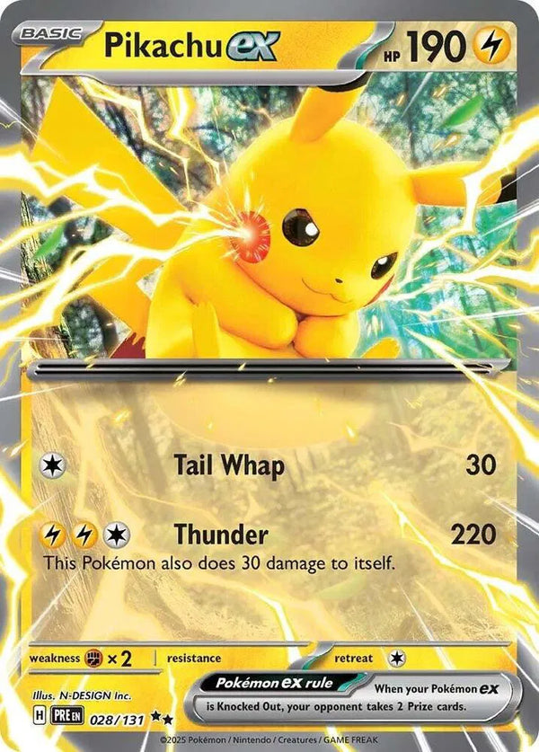 Pikachu ex - 028/131 (Prismatic Evolutions) 028/131 Holofoil