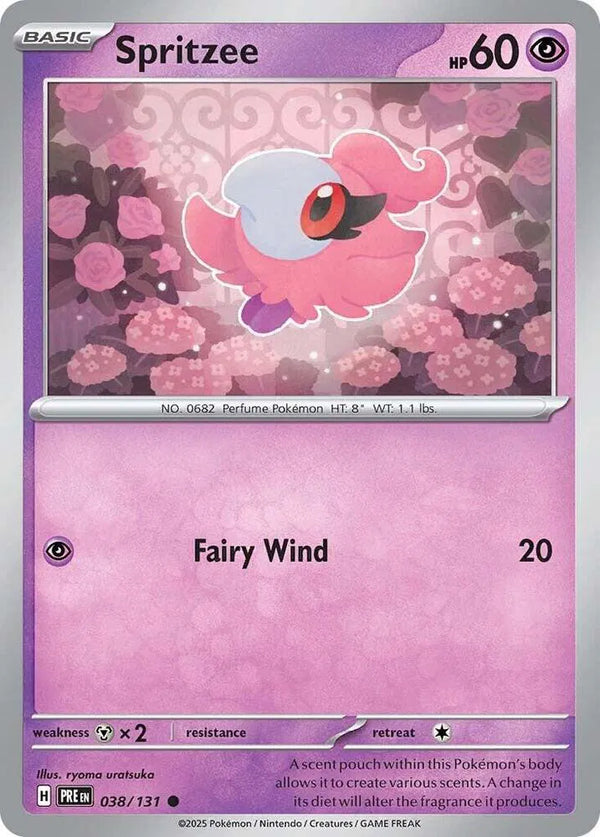 Spritzee (Prismatic Evolutions) 038/131 Reverse Holofoil