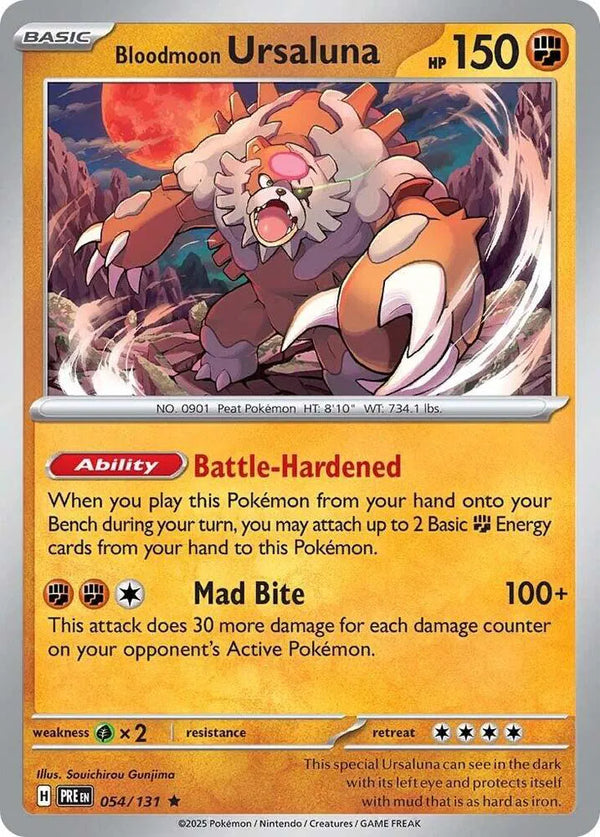 Bloodmoon Ursaluna (Prismatic Evolutions) 054/131 Holofoil