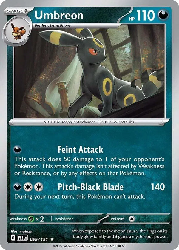 Umbreon (Prismatic Evolutions) 059/131 Reverse Holofoil