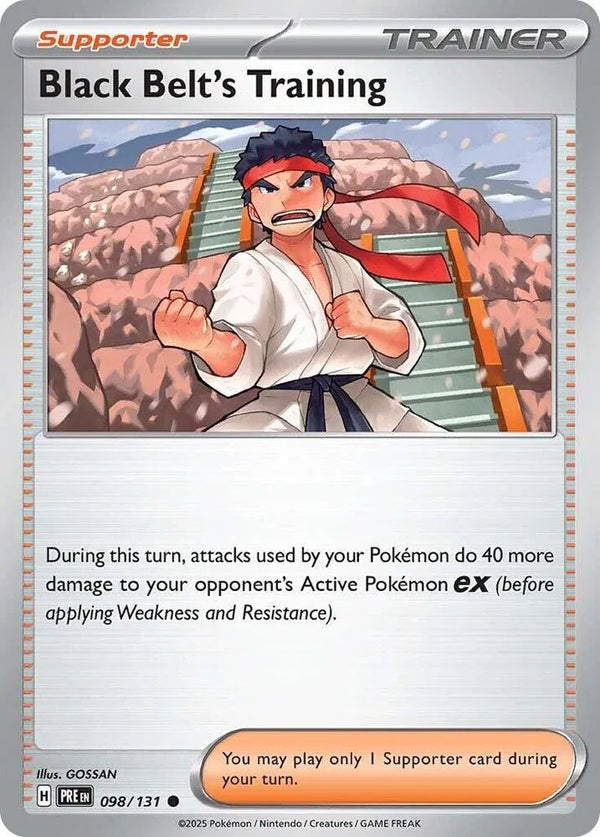 Black Belt's Training - 098/131 (Prismatic Evolutions) 098/131 Reverse Holofoil