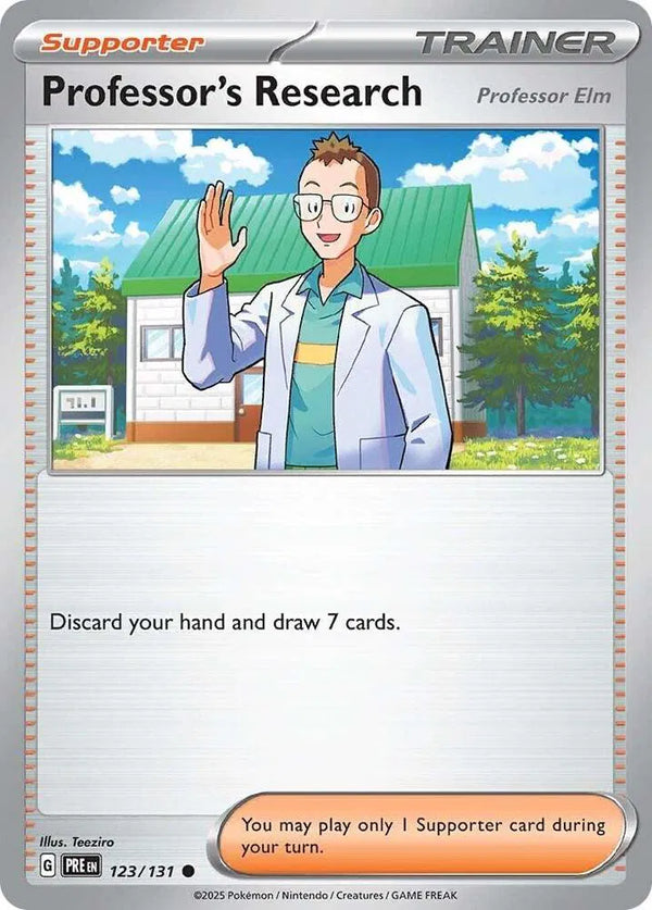 Professor's Research [Professor Elm] (Prismatic Evolutions) 123/131 Reverse Holofoil