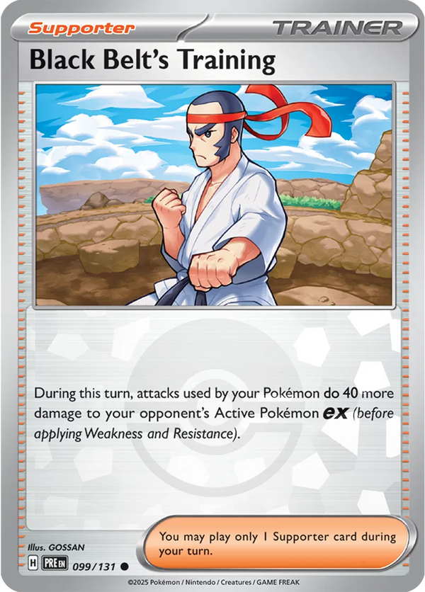 Black Belt's Training - 099/131 (Poke Ball Pattern) (Prismatic Evolutions) 099/131 Holofoil