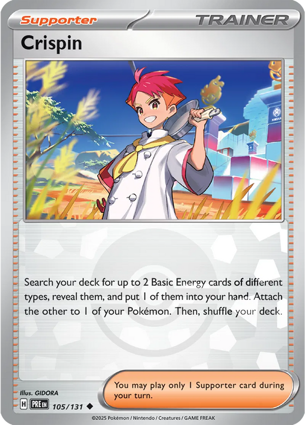 Crispin - 105/131 (Poke Ball Pattern) (Prismatic Evolutions) 105/131 Holofoil