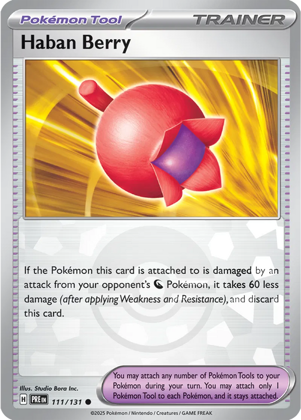 Haban Berry (Poke Ball Pattern) (Prismatic Evolutions) 111/131 Holofoil
