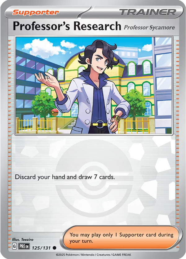 Professor's Research [Professor Sycamore] (Poke Ball Pattern) (Prismatic Evolutions) 125/131 Holofoil
