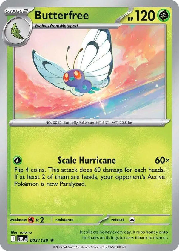 Butterfree (Journey Together) 003/159 Holofoil