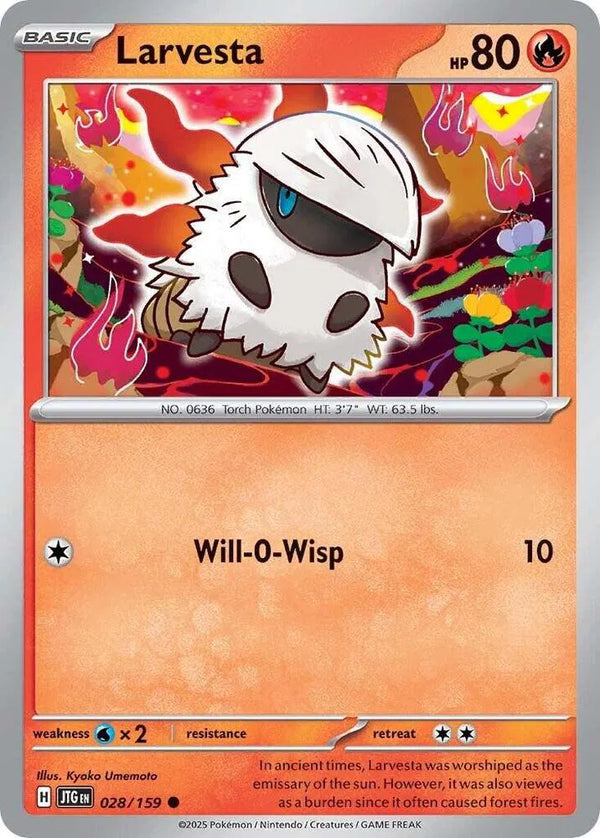 Larvesta (Journey Together) 028/159 Reverse Holofoil