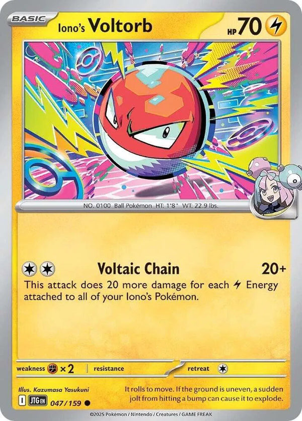 Iono's Voltorb (Journey Together) 047/159 Reverse Holofoil