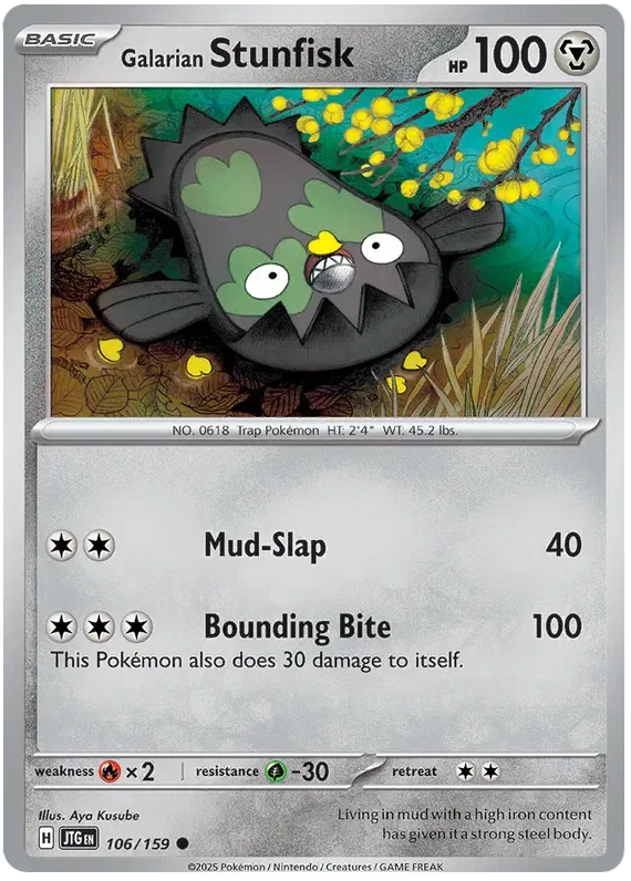 Galarian Stunfisk (Journey Together) 106/159 Reverse Holofoil
