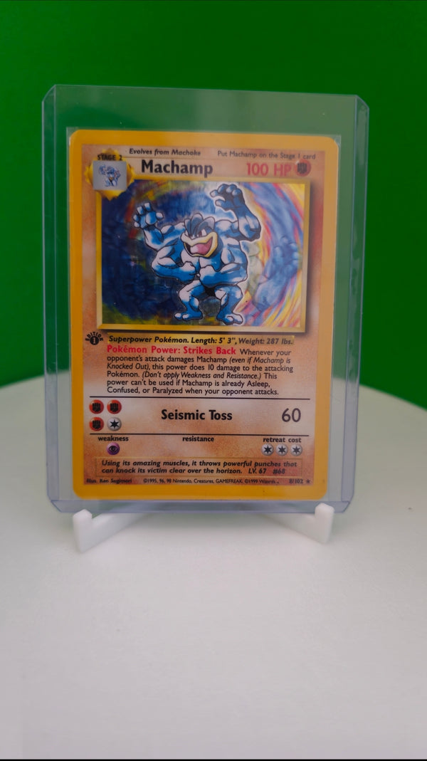 Machamp | Base Set | 8/102 | First Edition | LP
